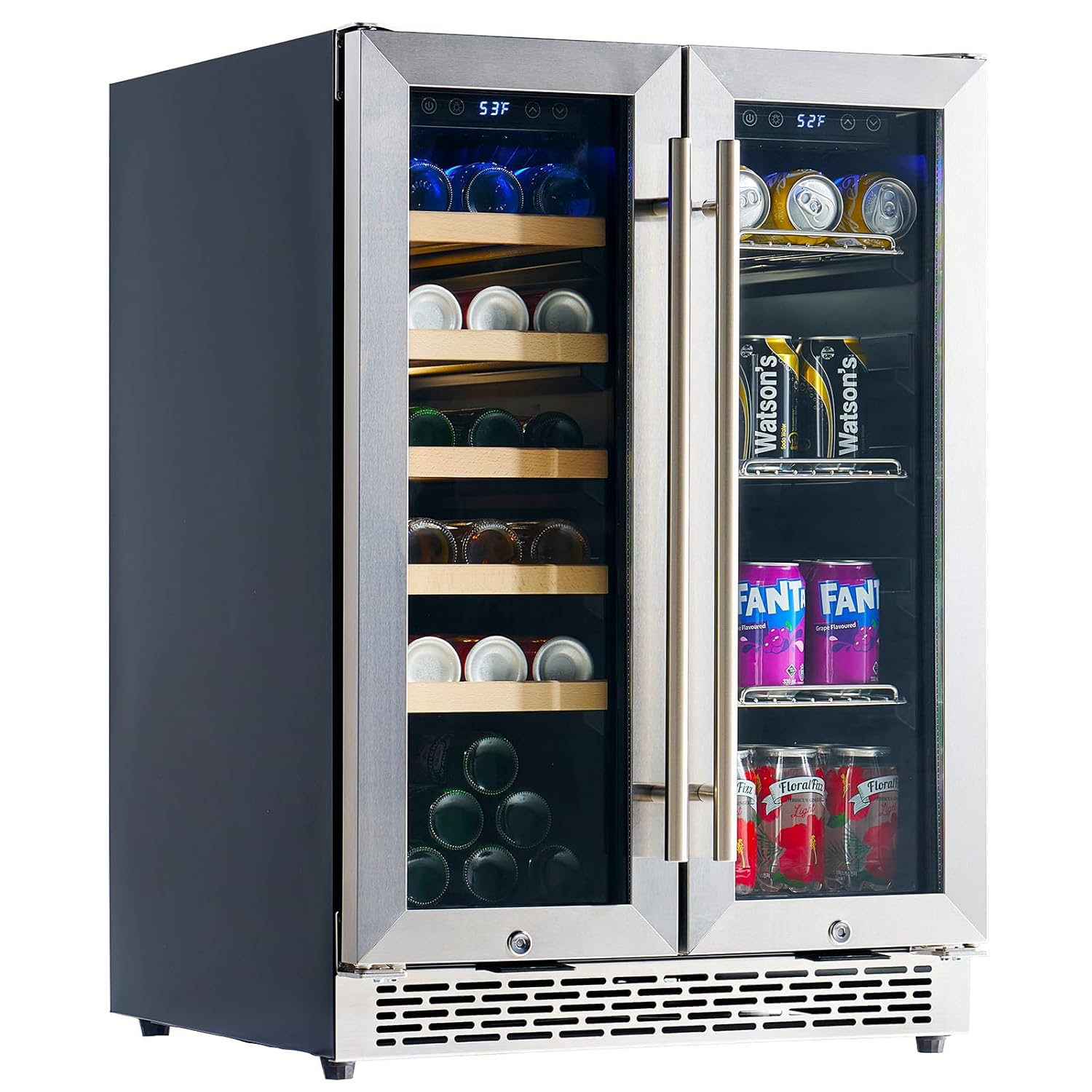 Wine Beer Dual Zone - Beverage Refrigerator - 24-Inch Dual Zone