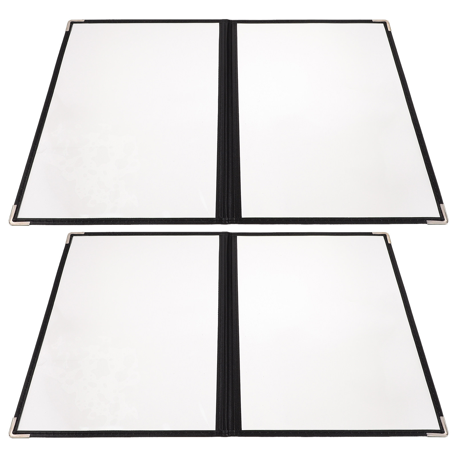 Wine Beer Menu - 2Pcs Transparent PVC Menu Cover Binder