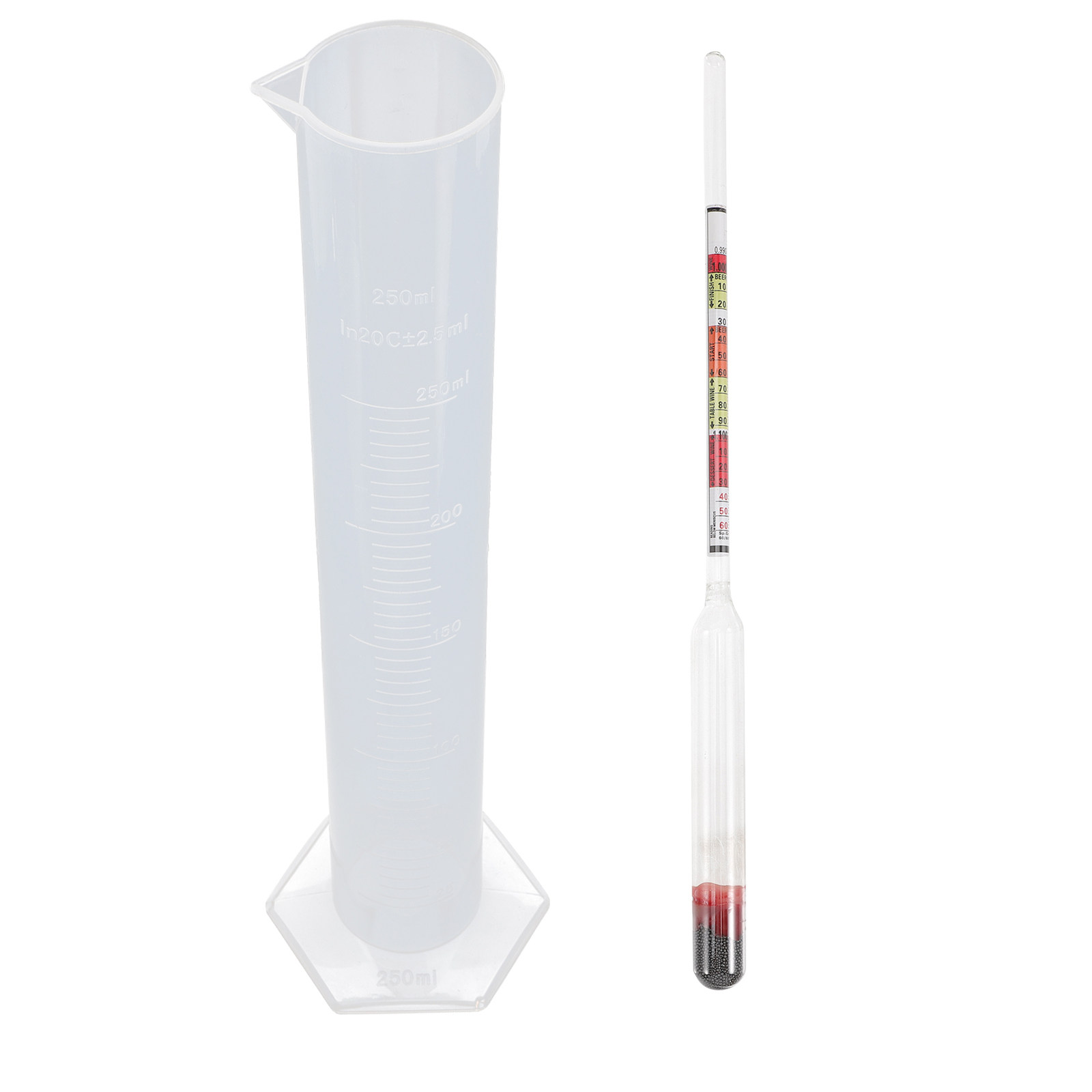 Wine Beer And Mead - 1Set Multi Functional Hydrometer Tester Kit