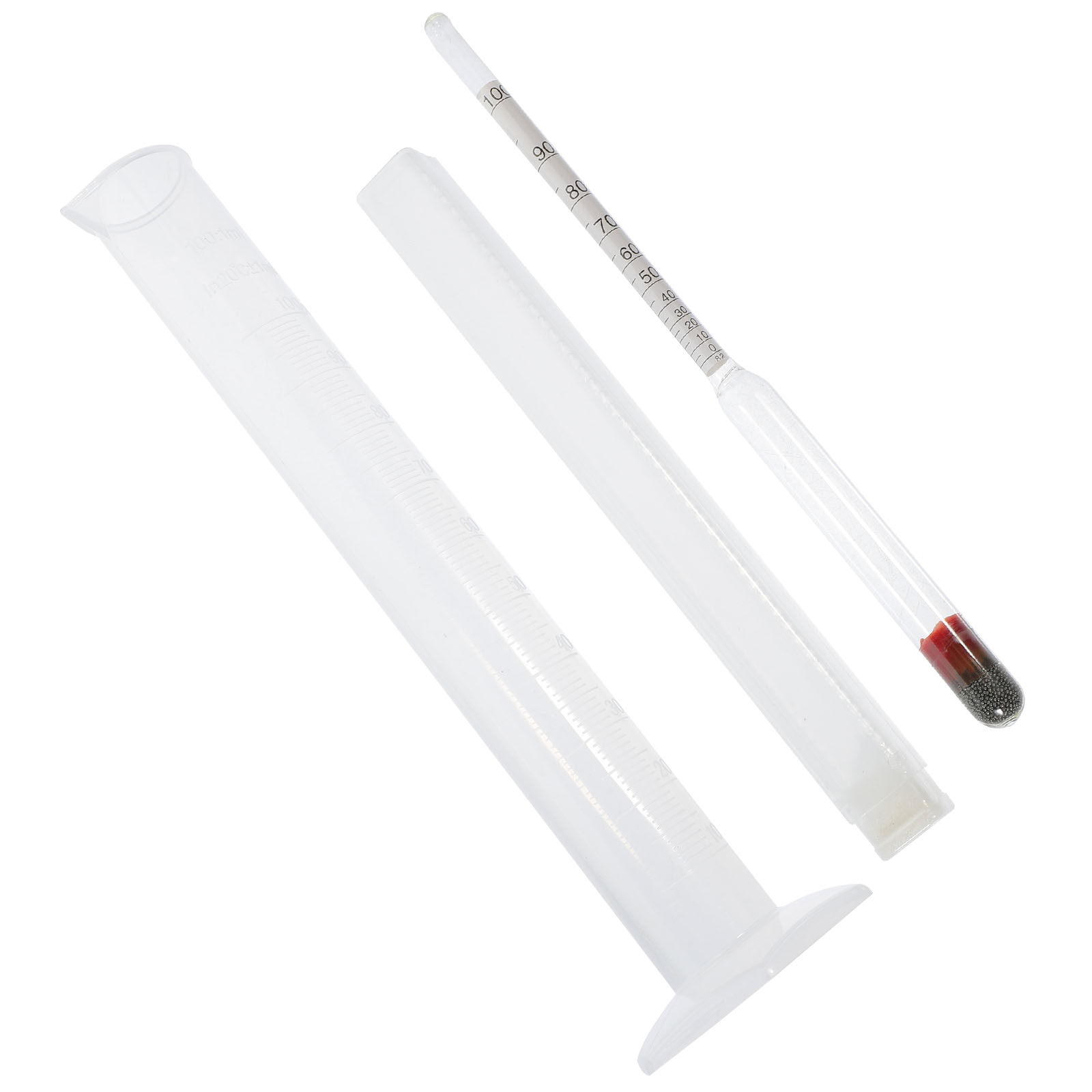 Wine Beer And Mead - 1Set Triple Scale Alcohol Hydrometer with