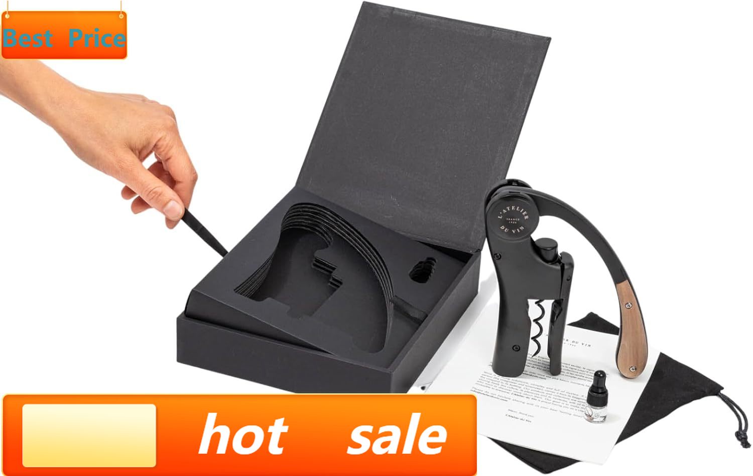 hot-sellingOeno Motion Black & - Cork Screw Lever recension och pris