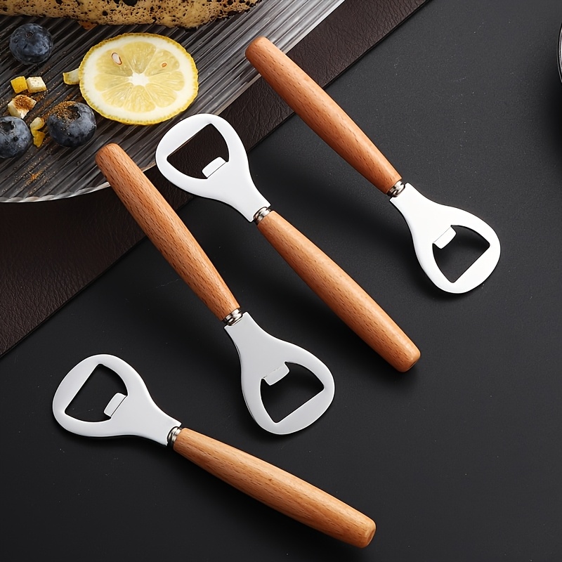 Wooden handle zinc alloy opene - Wine Beer And Cider recension och pris