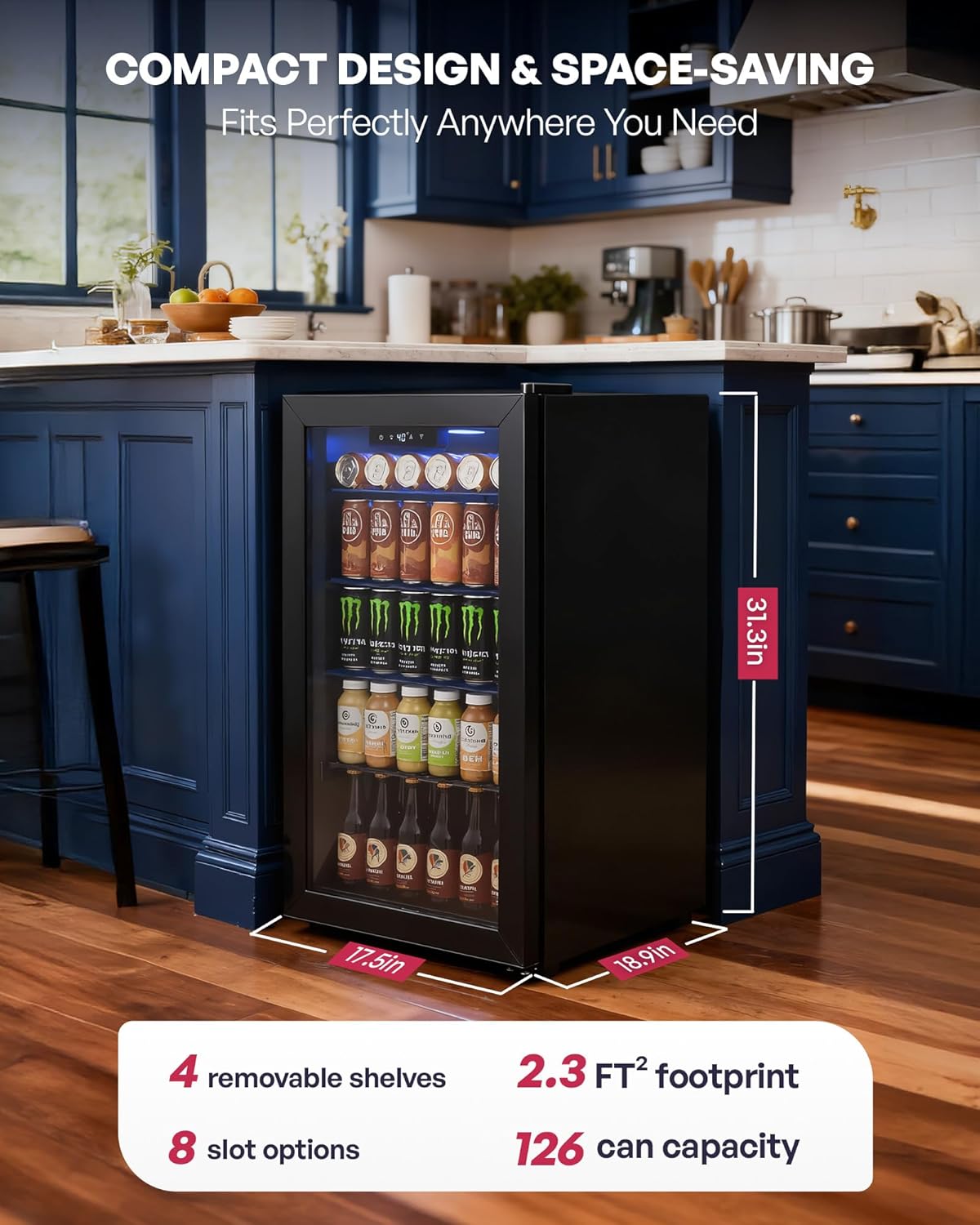 Beverage Refrigerator Cooler,  - Wine Beer Mini Fridge recension och pris
