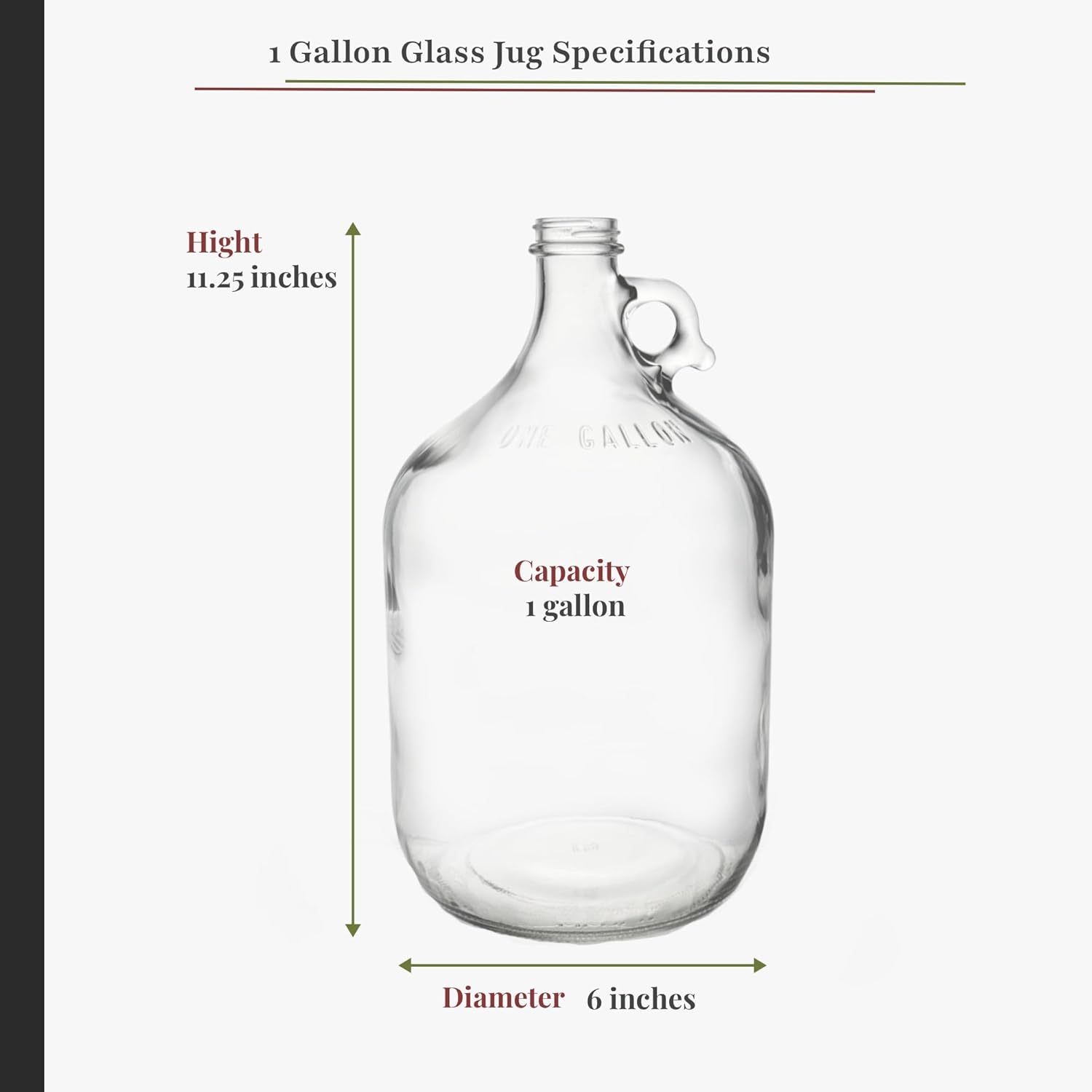 1 Gallon Glass Fermenting Jug  - Wine Beer Yeast recension och pris