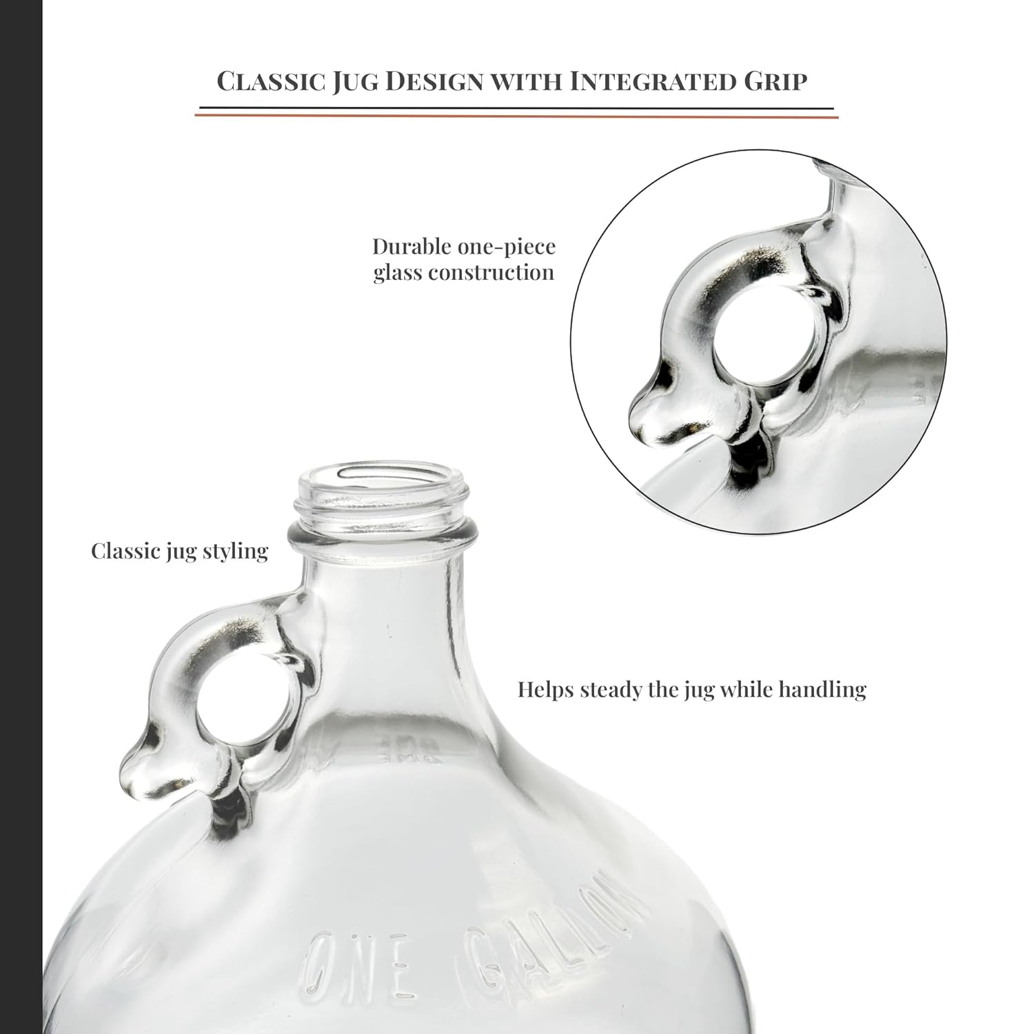1 Gallon Glass Fermenting Jug  - Wine Beer Yeast recension och pris