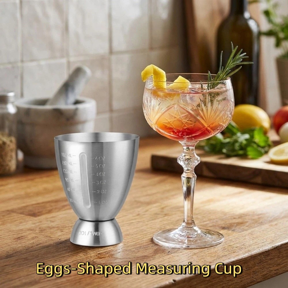 6 OZ/180 ML Eggs-Shaped Measur - Spirit Measure Jigger recension och pris