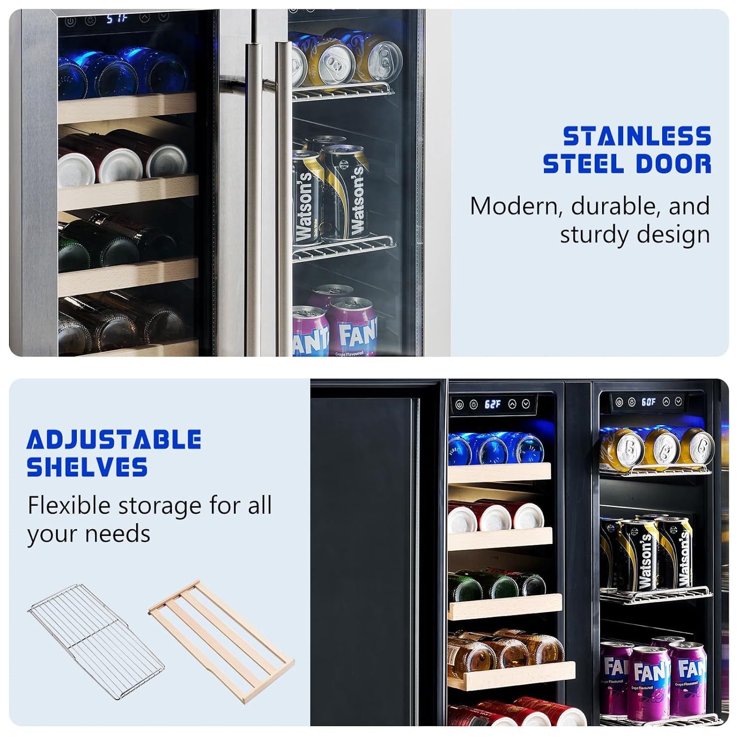 Beverage Refrigerator - 24-Inc - Wine Beer Dual Zone recension och pris