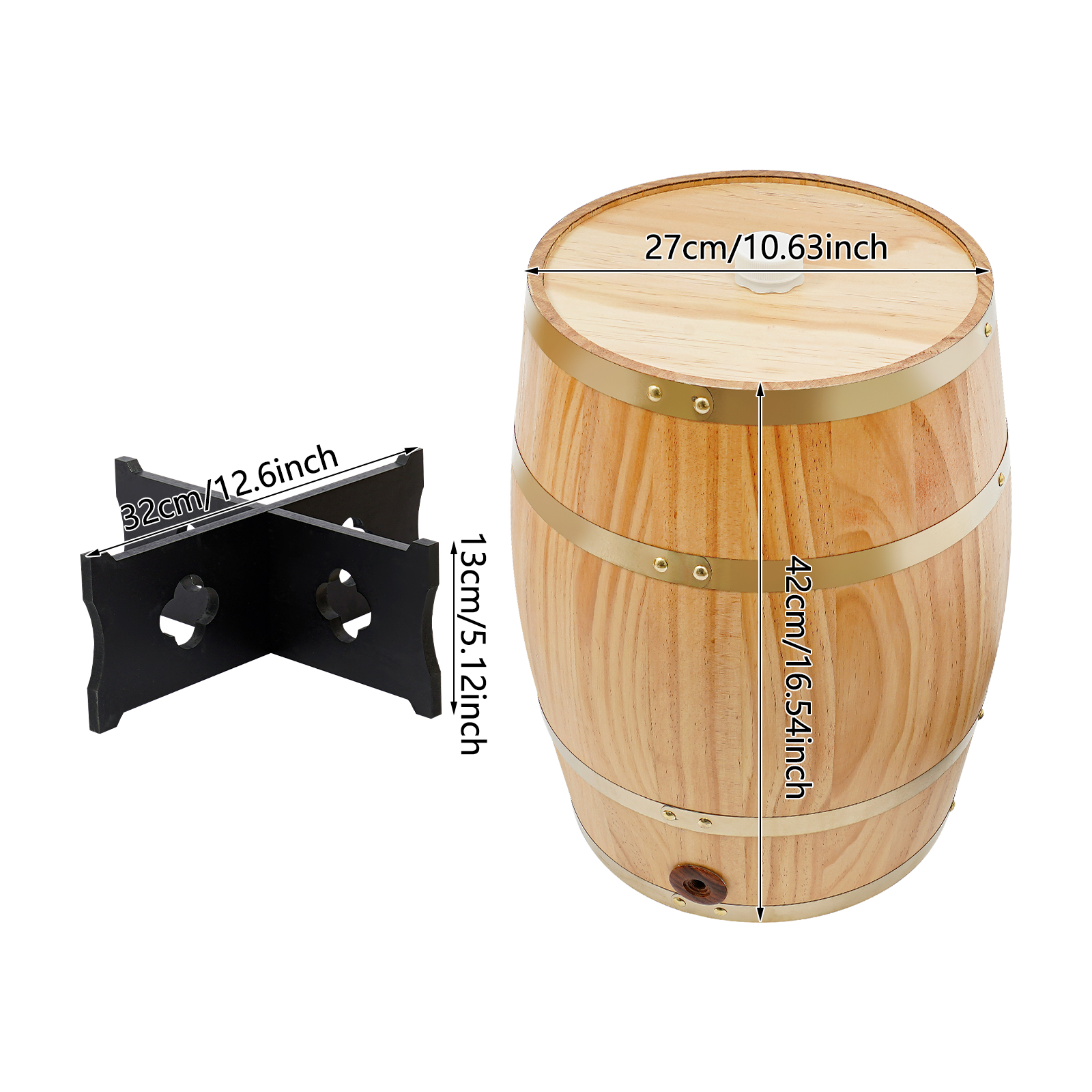 20L/5.28Gal Wood Color Wine Ba - Wine Beer And Cider recension och pris