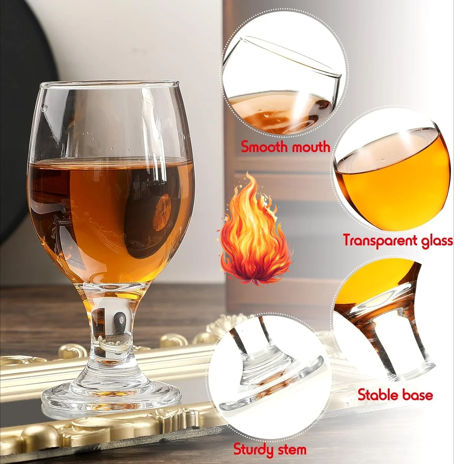 Set of 48 Clear Glasses 13.5 o - Wine Beer Glass Set recension och pris