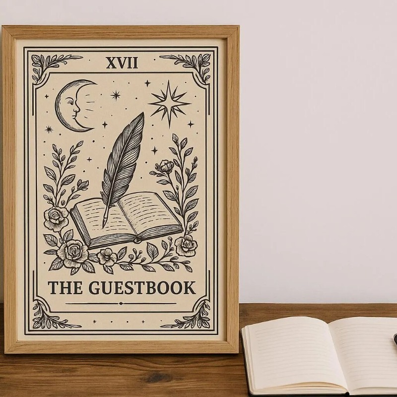 Vintage Tarot Wedding Poster B - Wine Beer Menu recension och pris