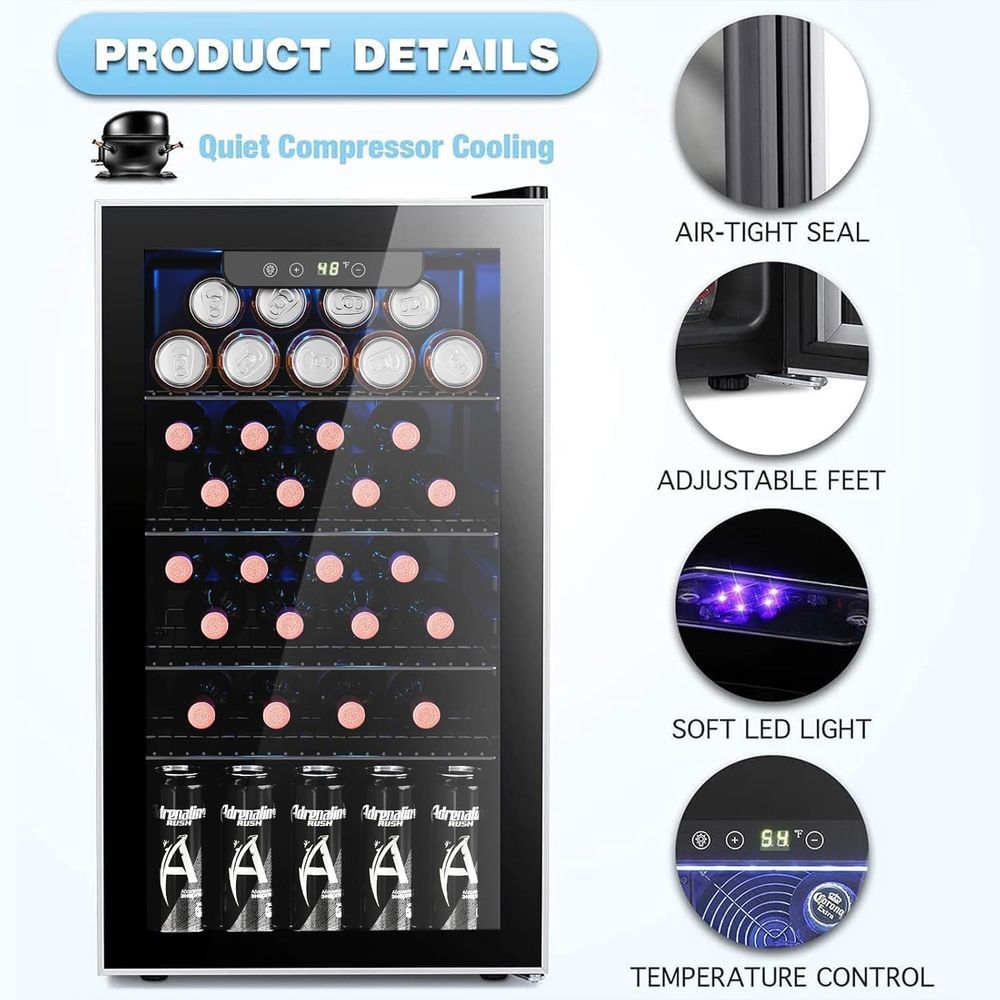 26 Bottle 130 Can Wine Cooler  - Wine Beer Mini Fridge recension och pris