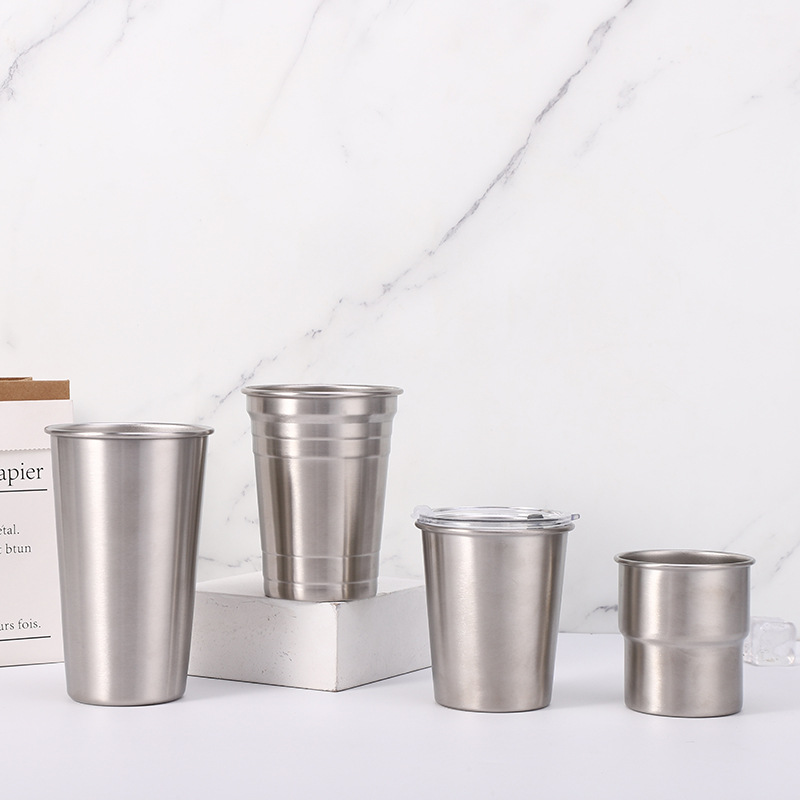 Stainless Steel Metal Cup Beer - Wine Beer Glass Set recension och pris