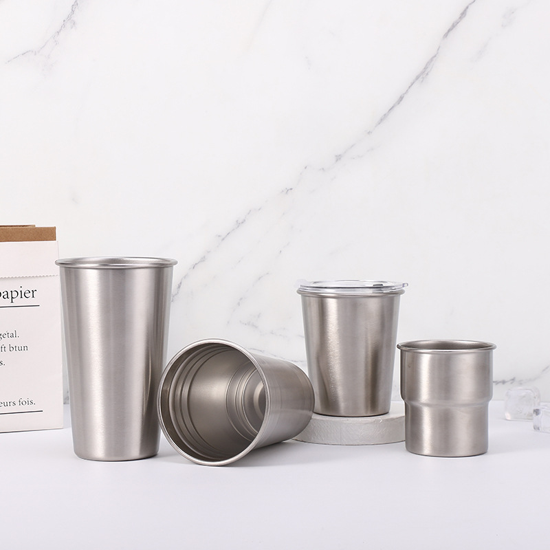 Stainless Steel Metal Cup Beer - Wine Beer Glass Set recension och pris