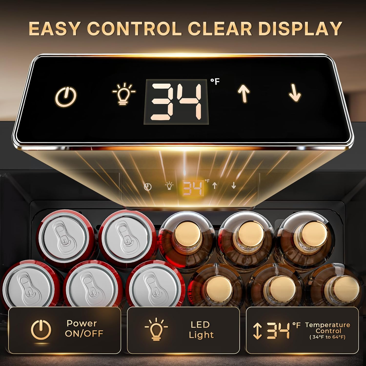 130 Can Beverage Refrigerator, - Wine Beer Mini Fridge recension och pris