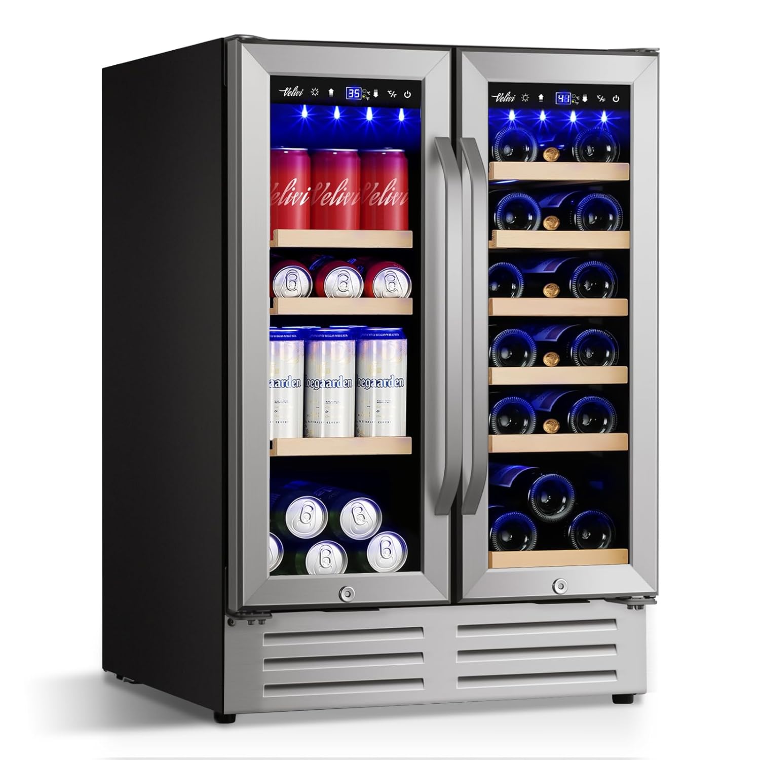 24 Inch Beverage Refrigerator  - Wine Beer Dual Zone recension och pris
