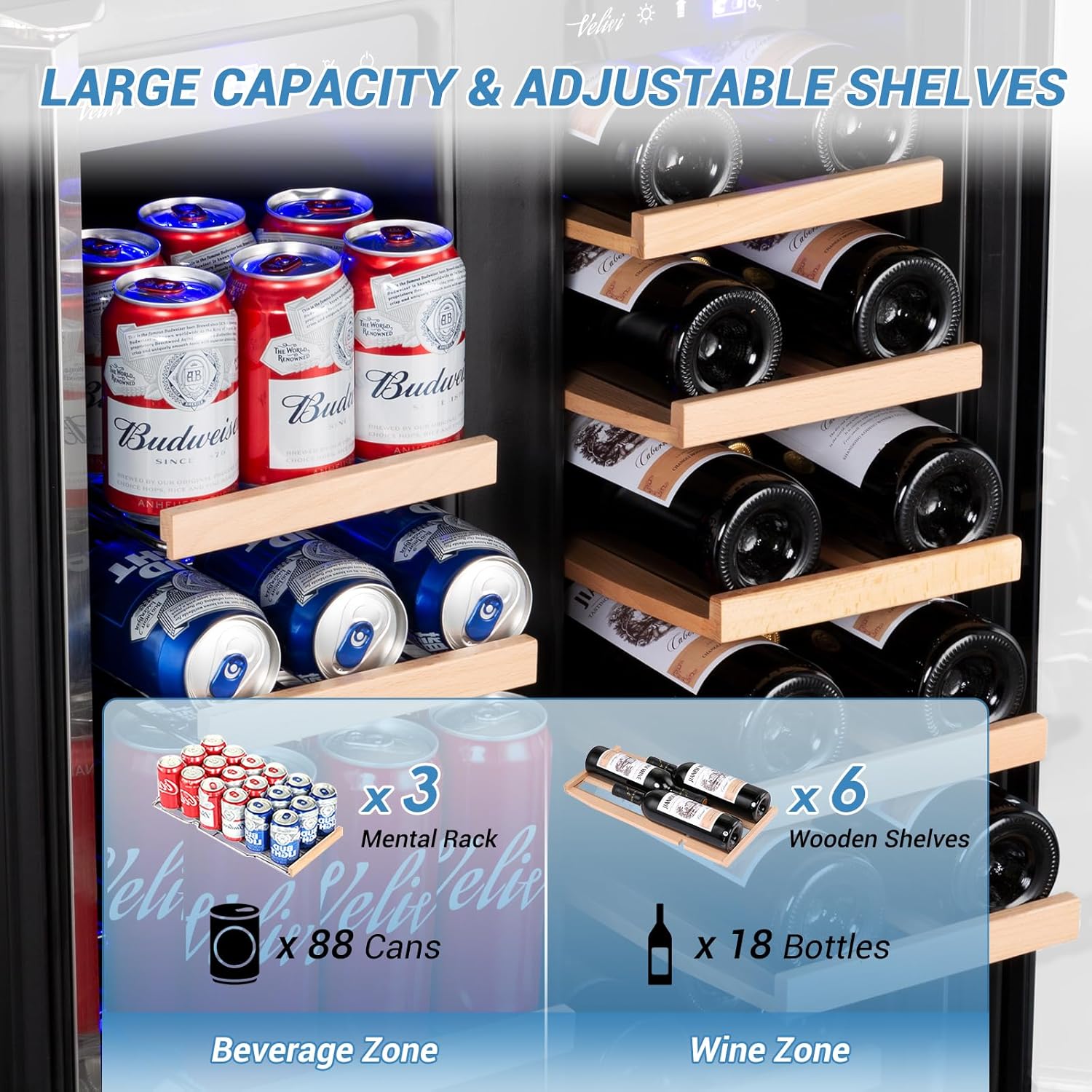 24 Inch Beverage Refrigerator  - Wine Beer Dual Zone recension och pris