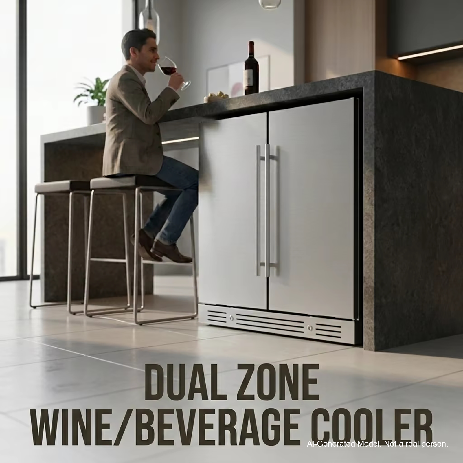 Yeego Dual zone wine cooler 33 - Wine Beer Dual Zone recension och pris