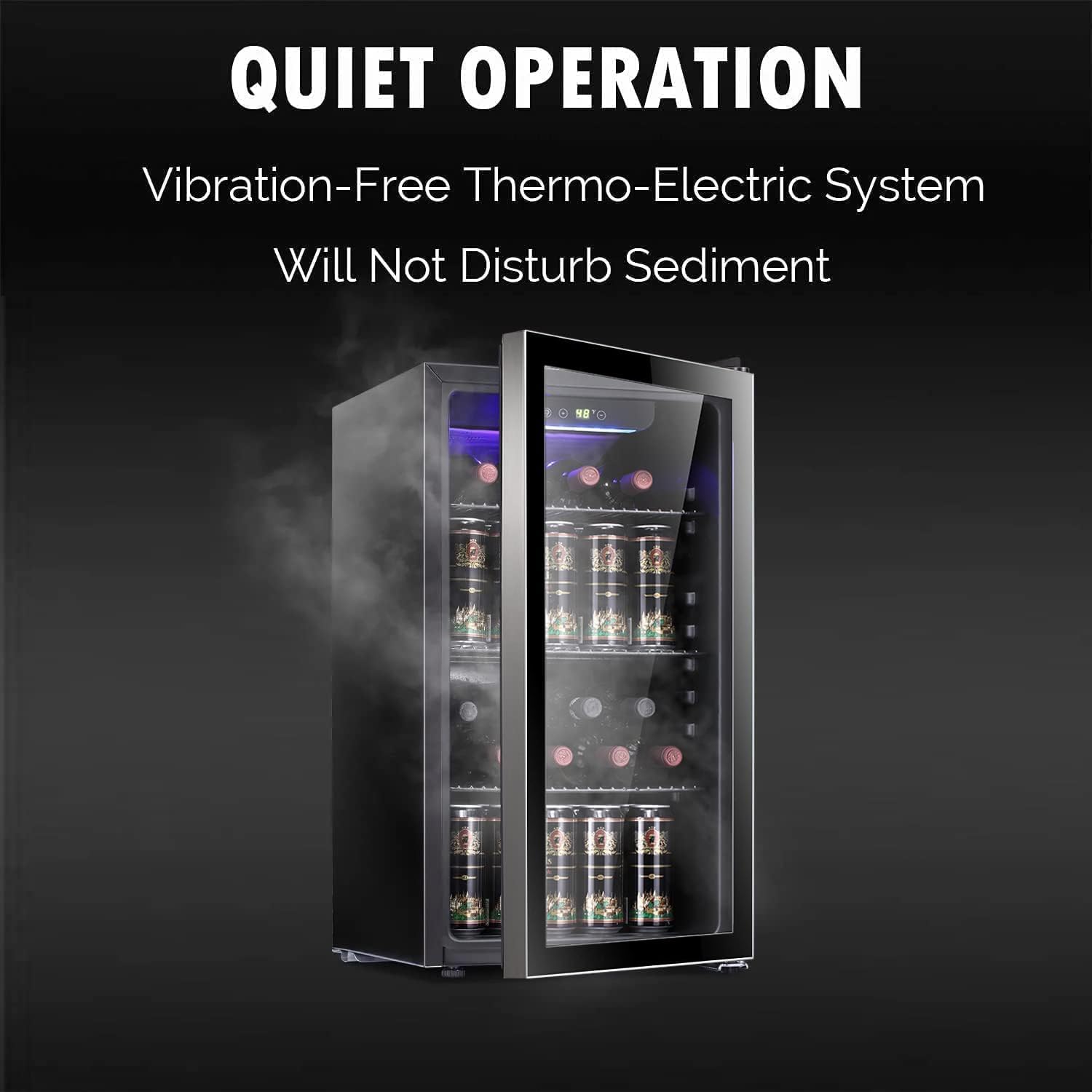 26 Bottle 130 Can Wine Cooler/ - Wine Beer Mini Fridge recension och pris