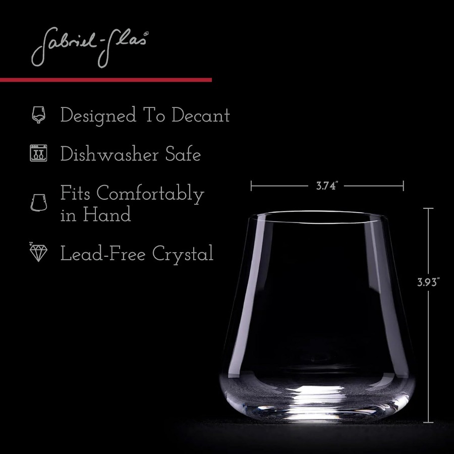 Stemless Crystal Wine Glasses  - Wine Beer Glass Set recension och pris