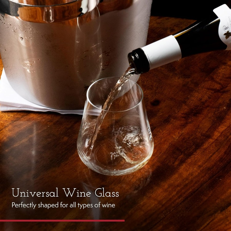 Stemless Crystal Wine Glasses  - Wine Beer Glass Set recension och pris