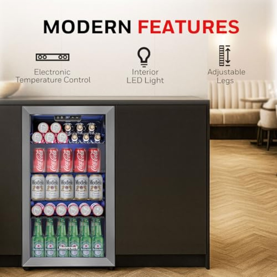 Beverage Refrigerator and Cool - Wine Beer Mini Fridge recension och pris