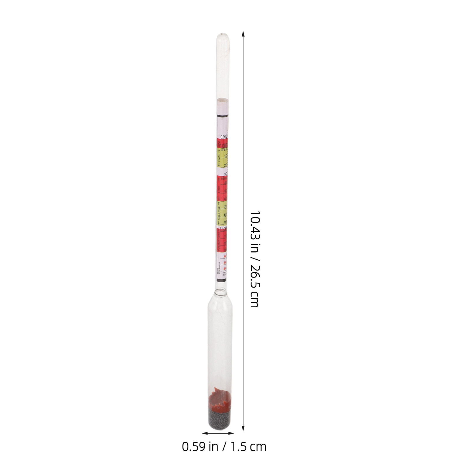 Clear Triple Scale Hydrometer  - Wine Beer And Mead recension och pris