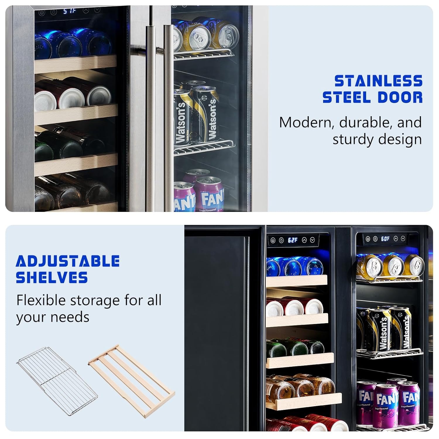 24-Inch Dual Zone Beverage Coo - Wine Beer Dual Zone recension och pris