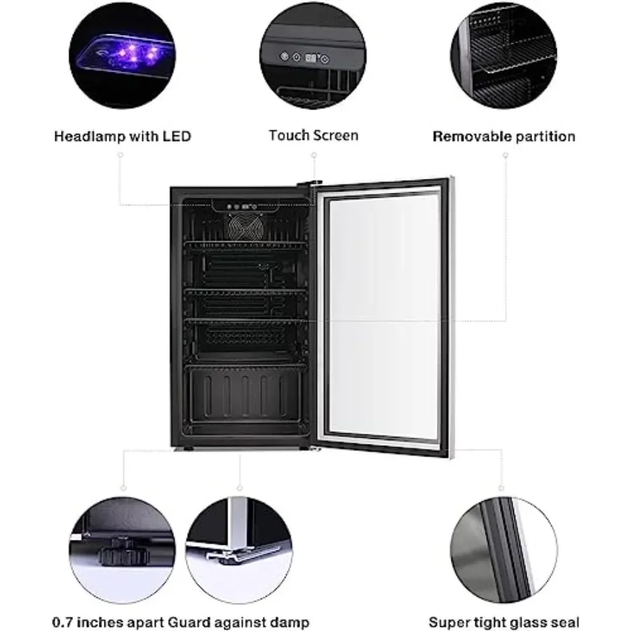 26 Bottle 130 Can Wine Cooler/ - Wine Beer Mini Fridge recension och pris