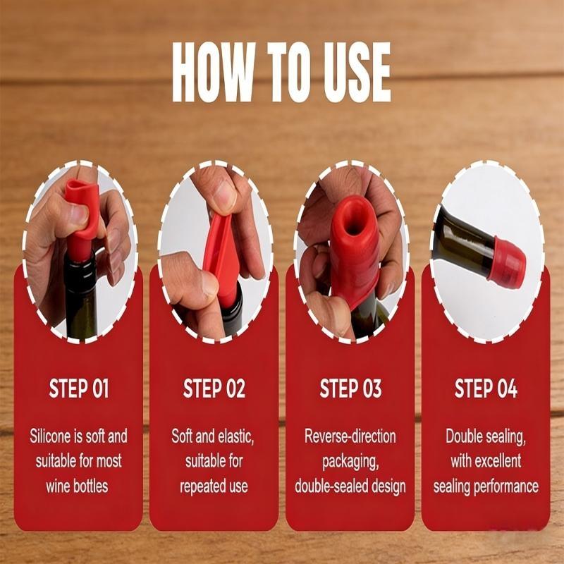 Silicone Wine Stopper for Wine - Wine Beer Glass Set recension och pris
