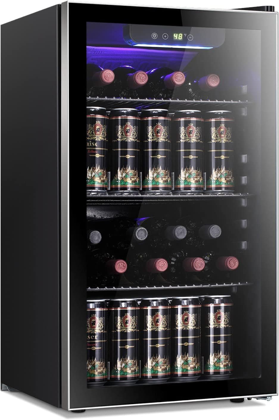 26 Bottle 130 Can Wine Cooler/ - Wine Beer Mini Fridge recension och pris