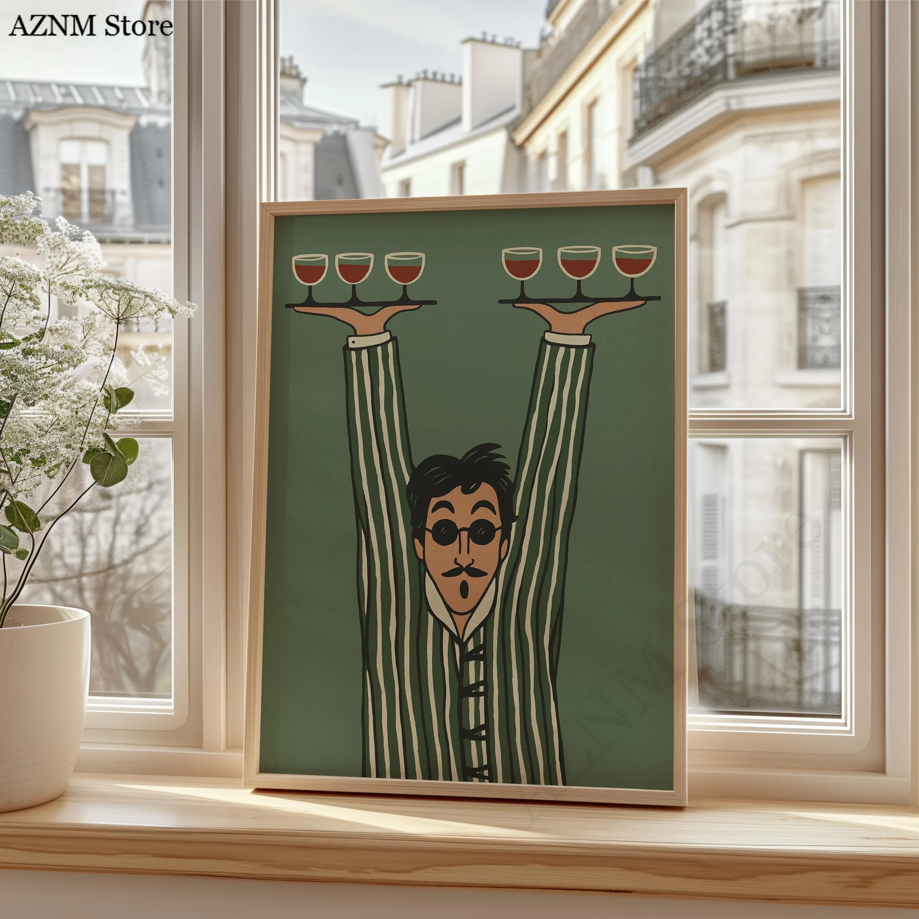 Retro Server Wall Decor, Minim - Wine Beer Bar recension och pris