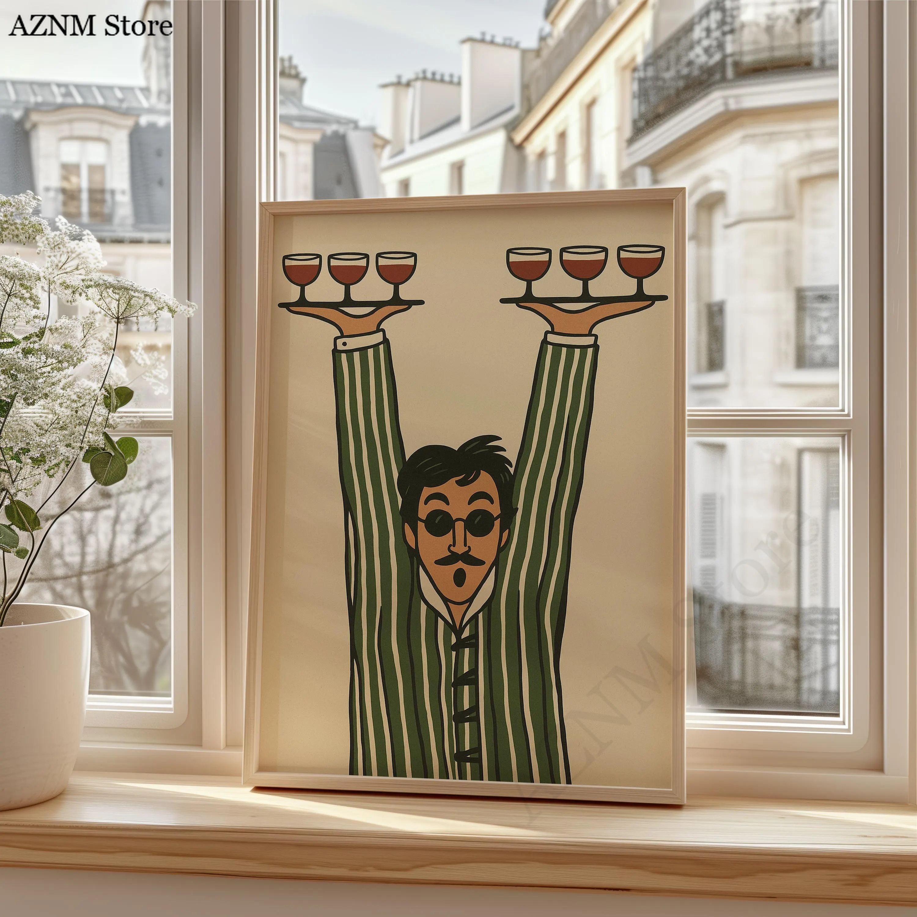 Retro Server Wall Decor, Minim - Wine Beer Bar recension och pris