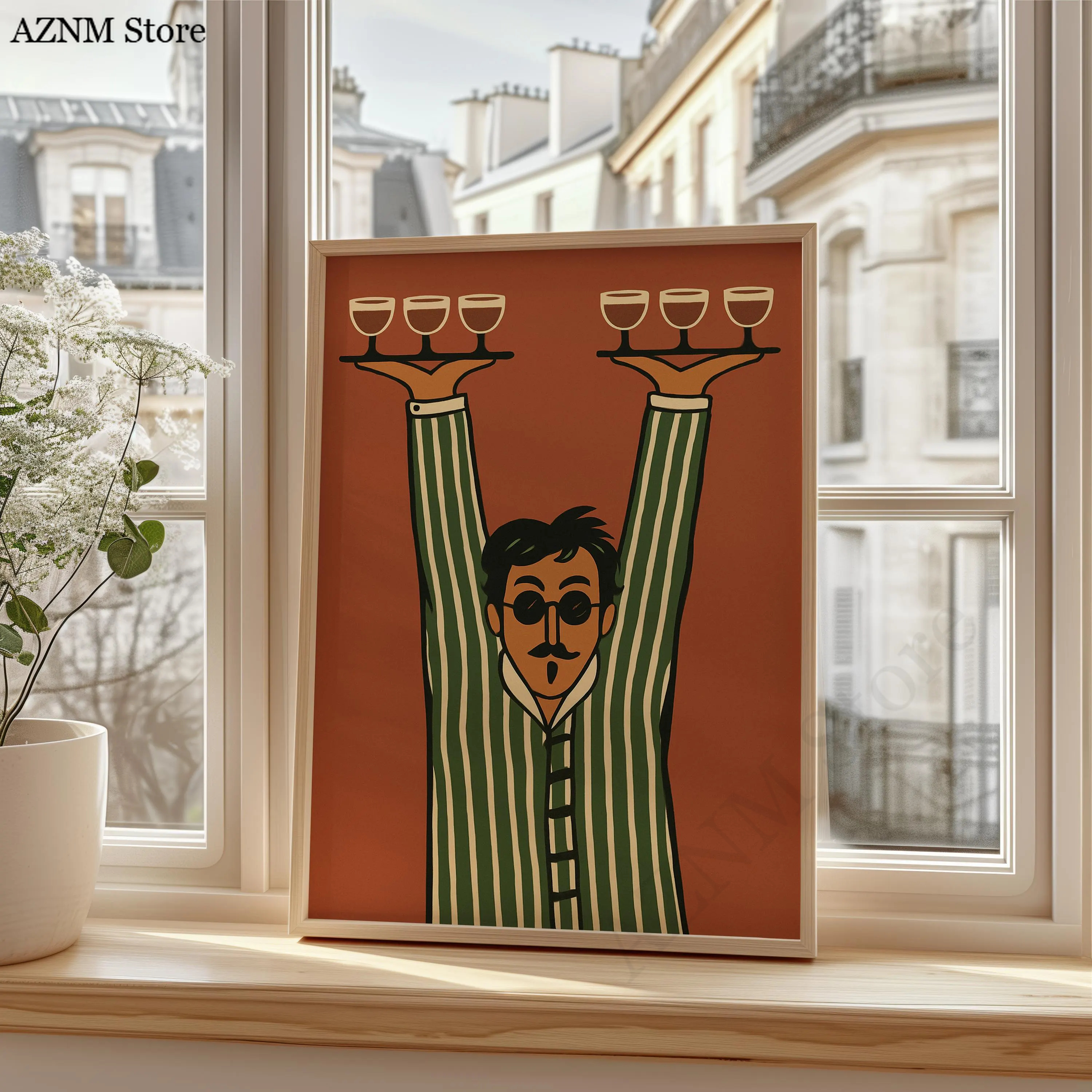 Retro Server Wall Decor, Minim - Wine Beer Bar recension och pris