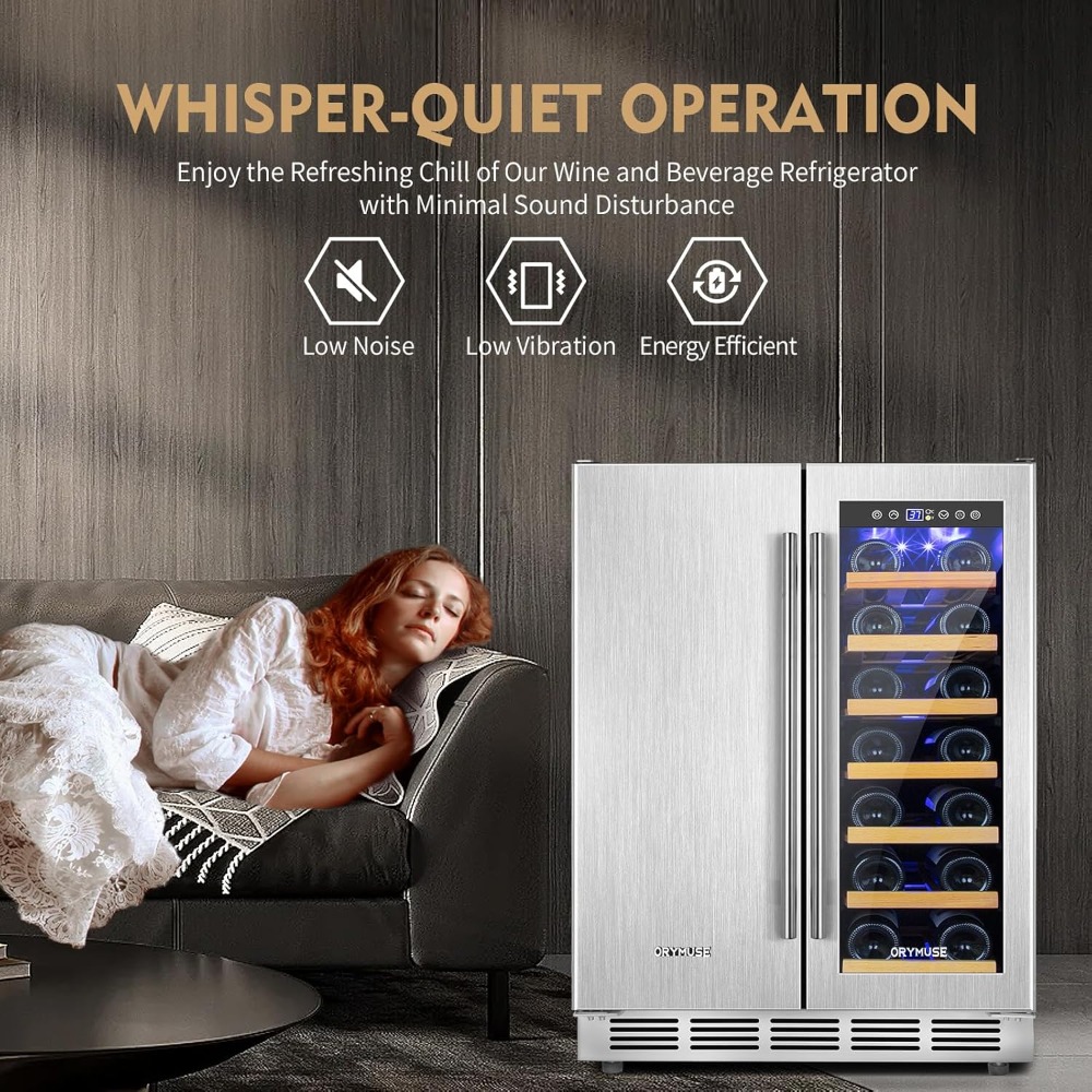 Wine and Beverage Refrigerator - Wine Beer Dual Zone recension och pris