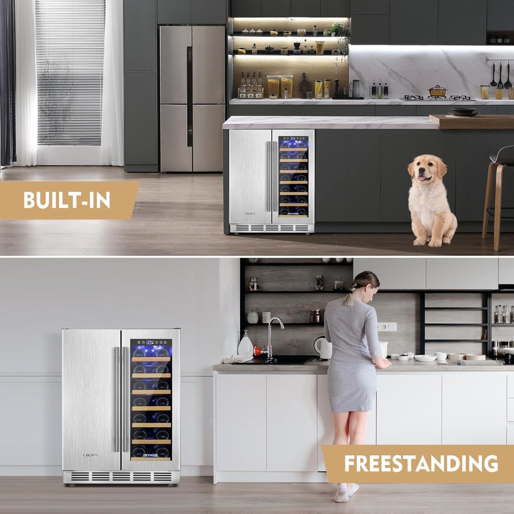 Wine and Beverage Refrigerator - Wine Beer Dual Zone recension och pris