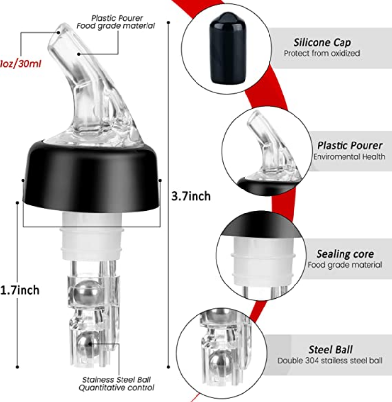 30 ml Automatic Measured Bottl - Spirit Measure Jigger recension och pris