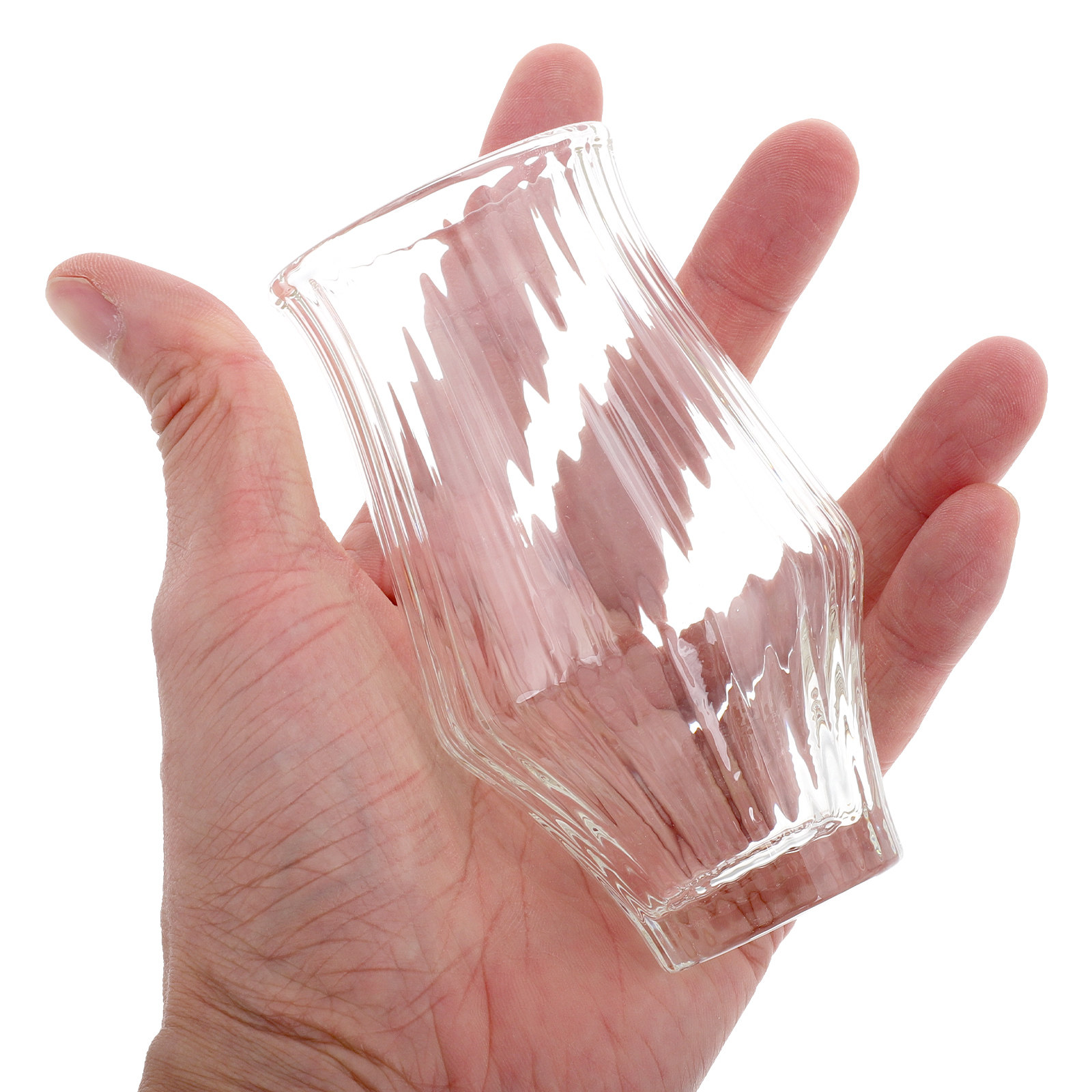 150Ml Glass Coffee Cups Ribbed - Wine Beer Glass Set recension och pris