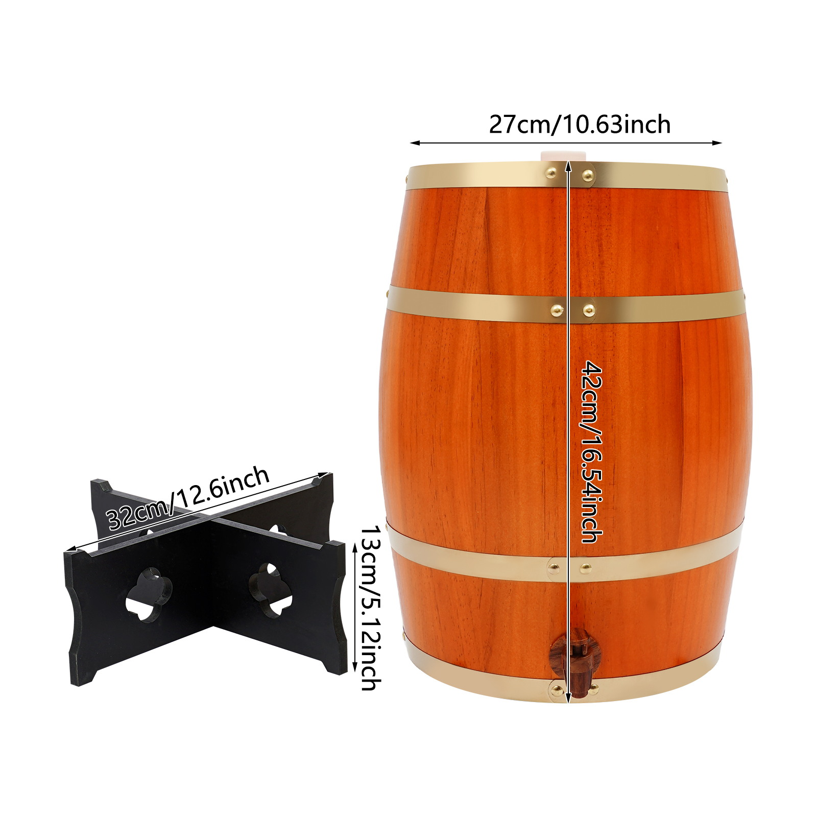 20L/5.28Gal Beige Wine Barrel, - Wine In Beer Store recension och pris