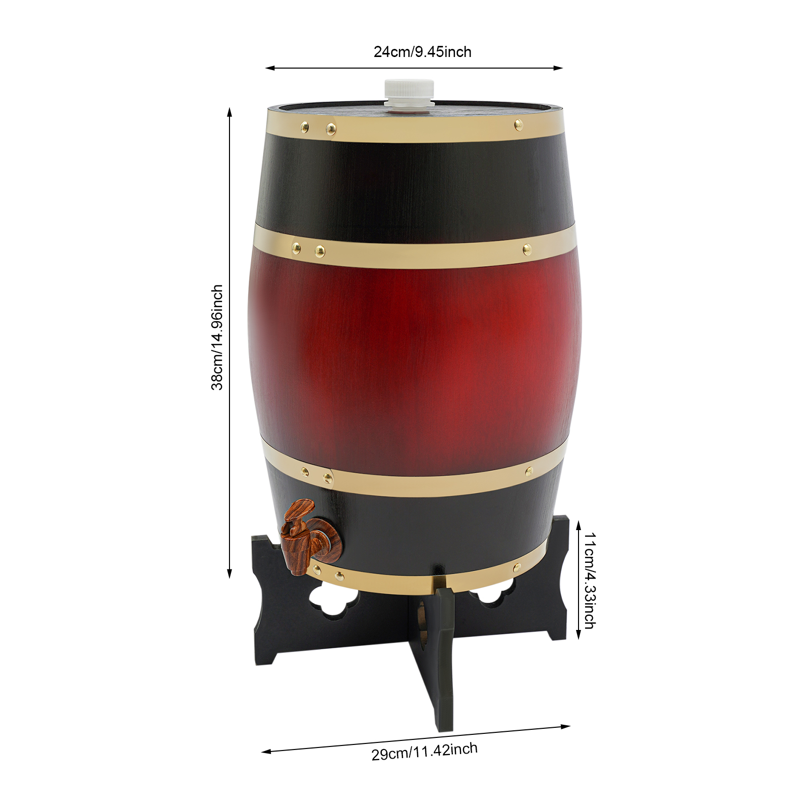 Wine Red Wine Barrel, 15L Wood - Wine In Beer Store recension och pris