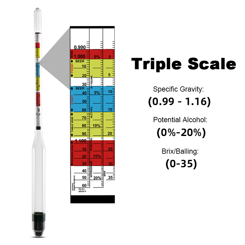 Hydrometer & Plastic Test Jar, - Wine Beer And Mead recension och pris